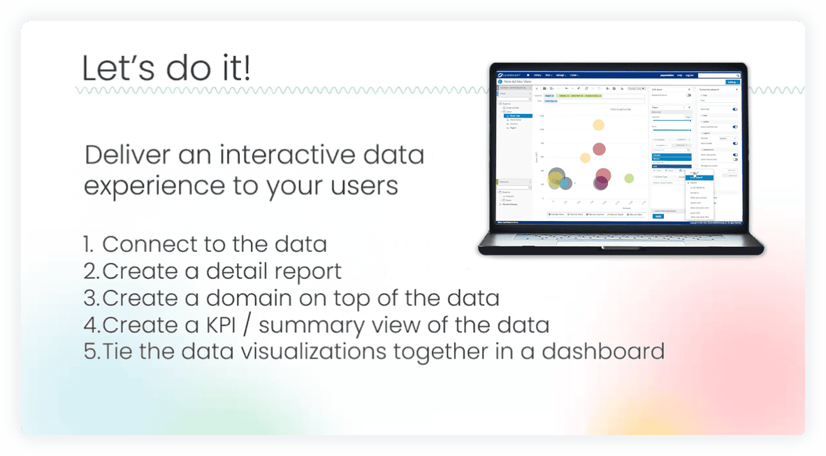 Jaspersoft embedded BI workflow - demo of core capabilities and use cases to create data visualizations and dashboards